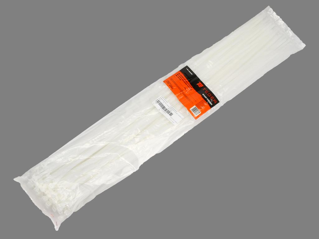 Opaski kablowe, opaska kablowa, opaski zaciskowe, tyrytytki, trytytki, 9.0 x 900mm 100 szt w worku transparentne odporne na UV, Teger