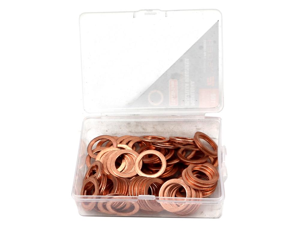 Podkładka. uszczelka miedziana 14x20x1  TEGER ( sprzedawane po 100 )