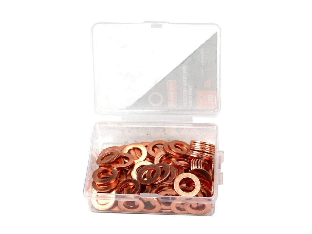 Podkładka. uszczelka miedziana 8x14x0.8 TEGER ( sprzedawane po 100 )