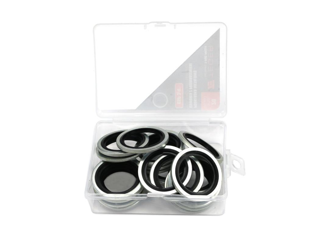 Podkładka metalowo gumowa z prowadzeniem BSP 3/4" TEGER ( sprzedawane po 20 )