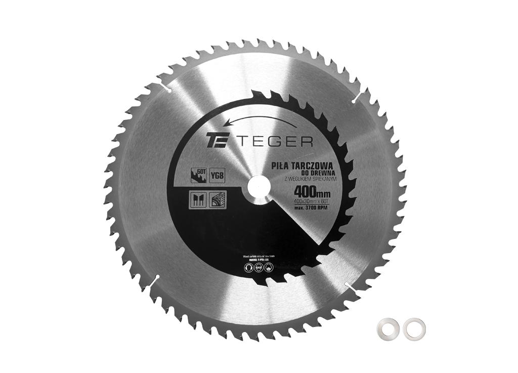 Piła tarczowa do drewna z węglikiem spiekanym 400x30x60T / TEGER