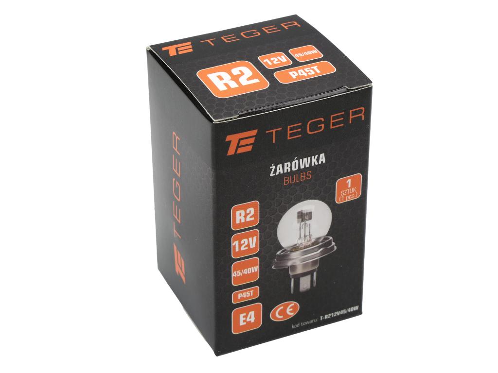 Żarówka R2 12V 45/40W P45T TEGER ( sprzedawane po 10 szt)
