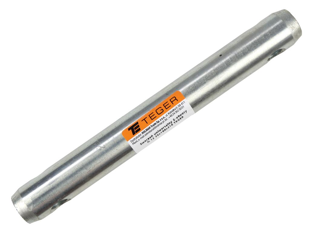 Sworzeń uniwersalny 2-otwory fi 12 25x166x210 TEGER