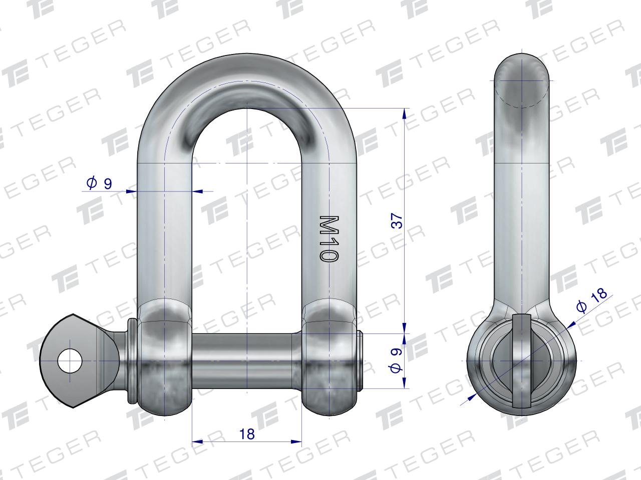 Szekla typu D 10, TEGER (sprzedawane po 10)