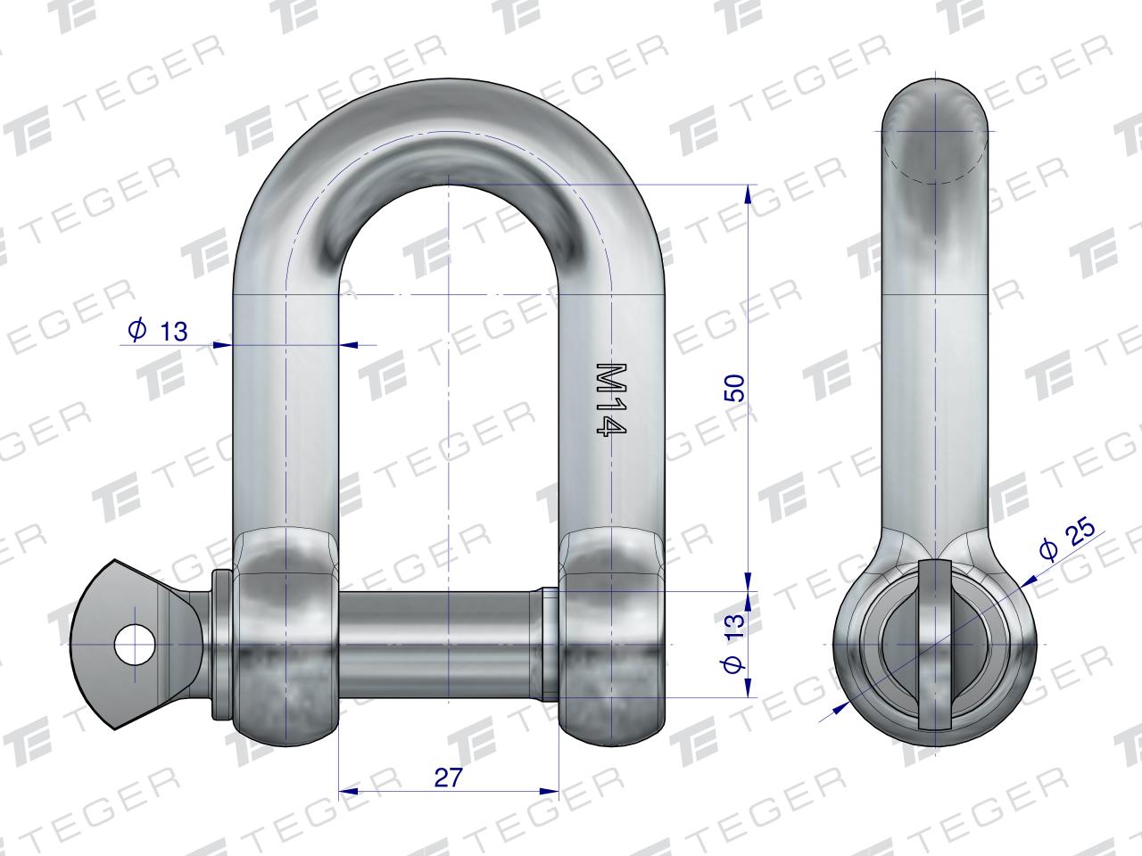 Szekla typu D 14, TEGER (sprzedawane po 5)