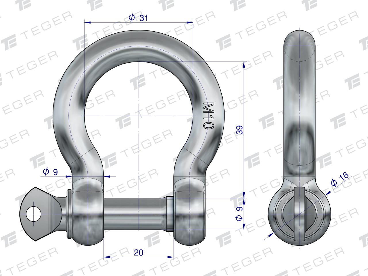 Szekla Omega 10, TEGER (sprzedawane po 10)