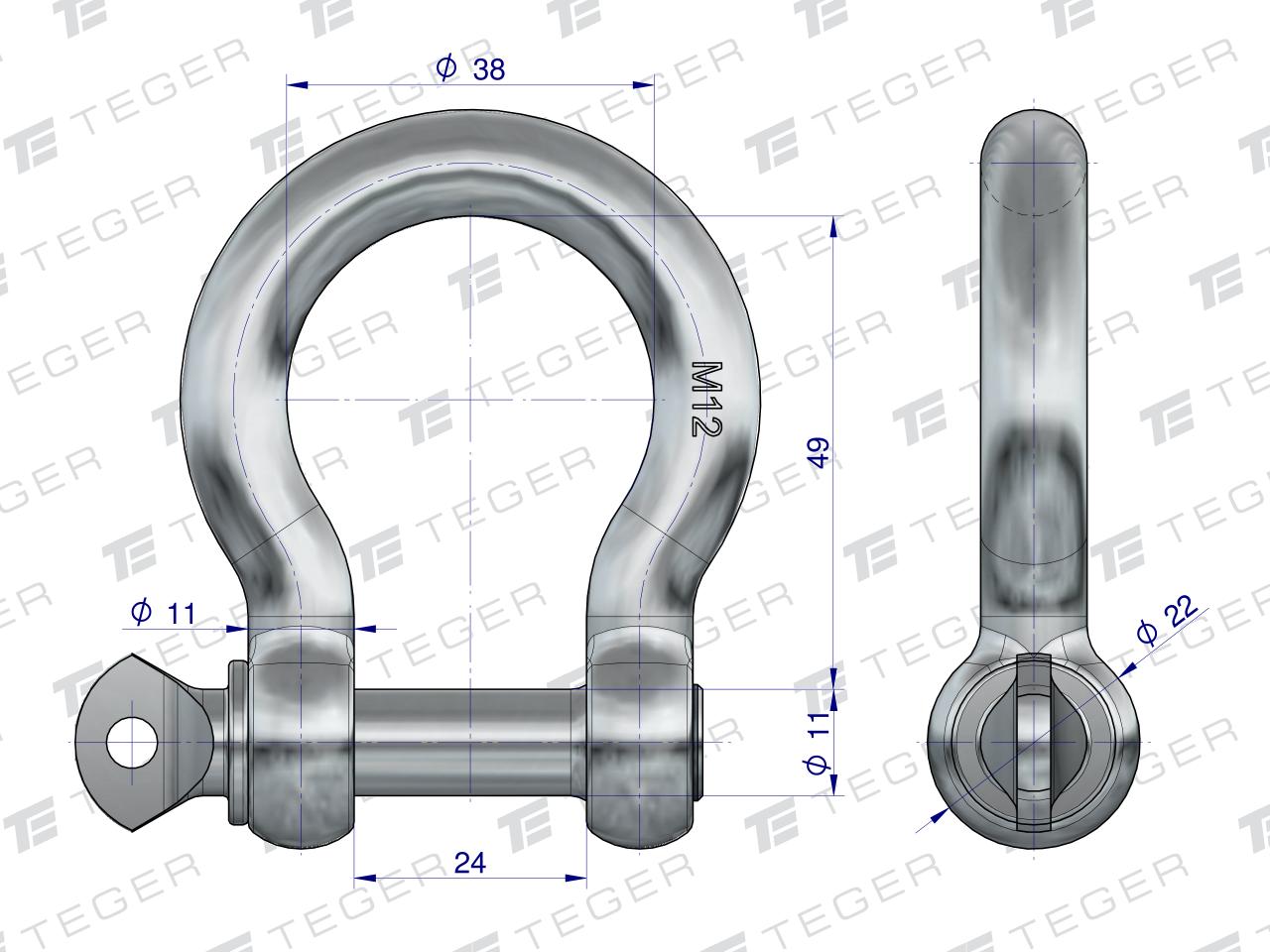 Szekla Omega 12, Teger (sprzedawane po 10)