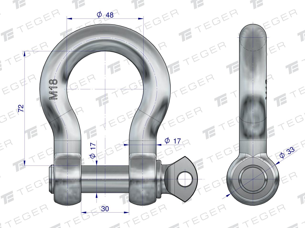 Szekla Omega 18 TEGER (sprzedawane po 10)