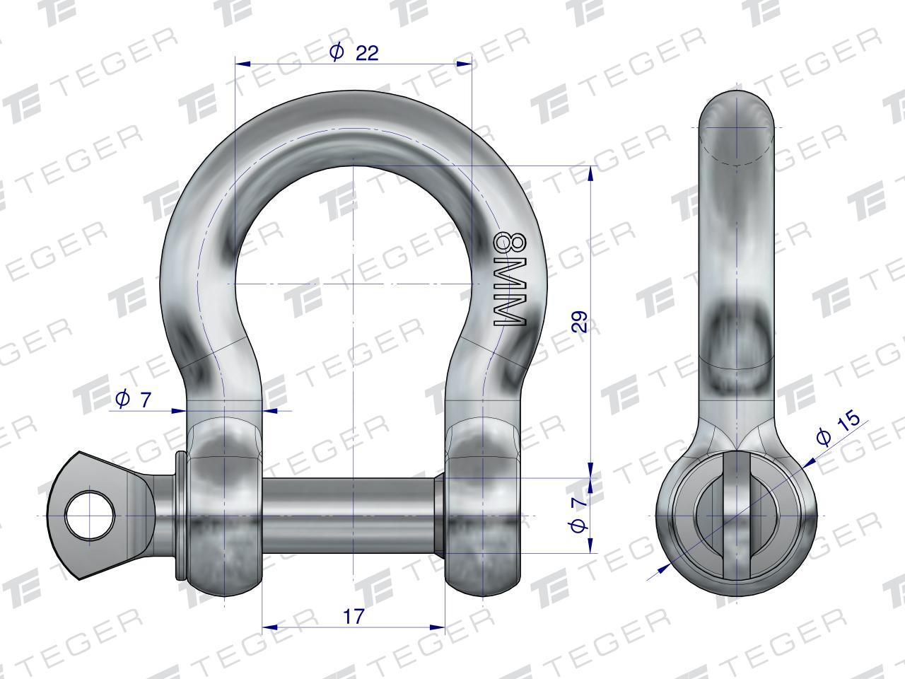 Szekla Omega 8, TEGER (sprzedawane po 10)