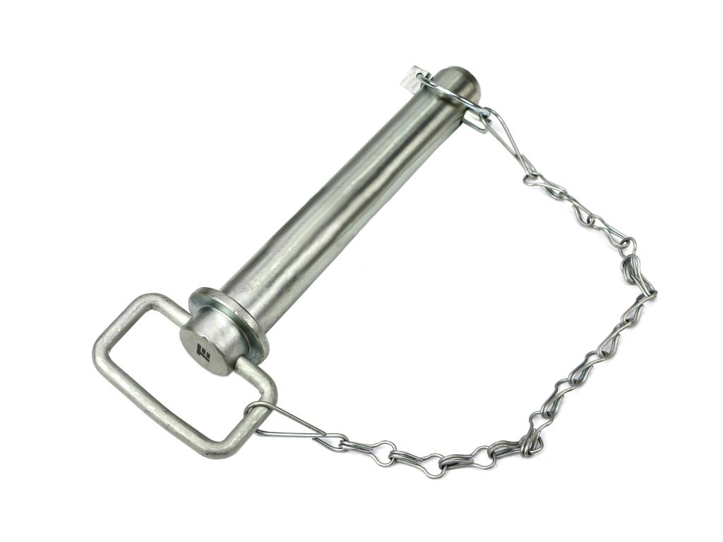 Sworzeń zaczepu z zawleczką i łańcuchem 30x183x221 TEGER