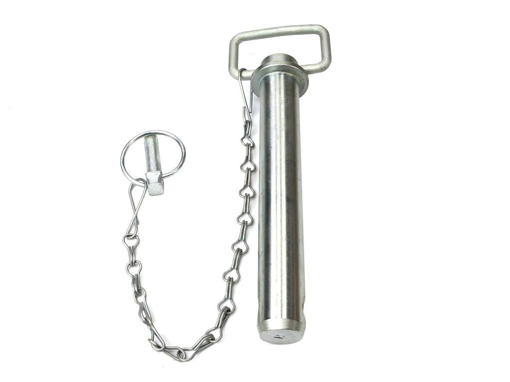 Sworzeń zaczepu z zawleczką i łańcuchem 30x183x221 TEGER