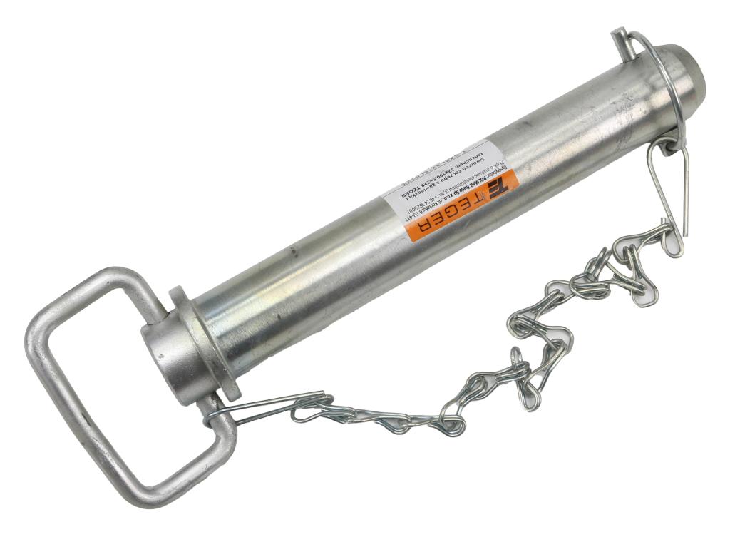 Sworzeń zaczepu z zawleczką i łańcuchem 32x190.5x228 TEGER