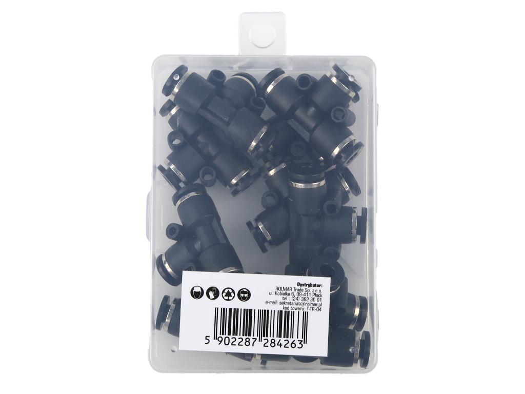 Trójnik wtykowy tekalan (typ T) 4mm TEGER, (sprzedawane po 10)