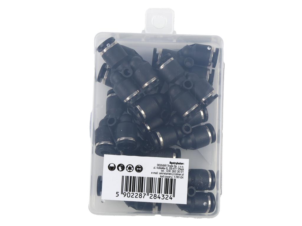 Trójnik wtykowy tekalan (typ Y) 4mm TEGER, (sprzedawane po 10)