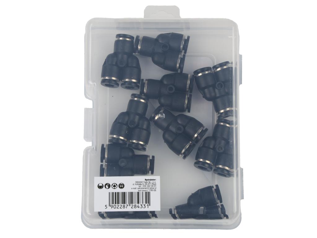 Trójnik wtykowy tekalan (typ Y) 6mm TEGER, (sprzedawane po 10)