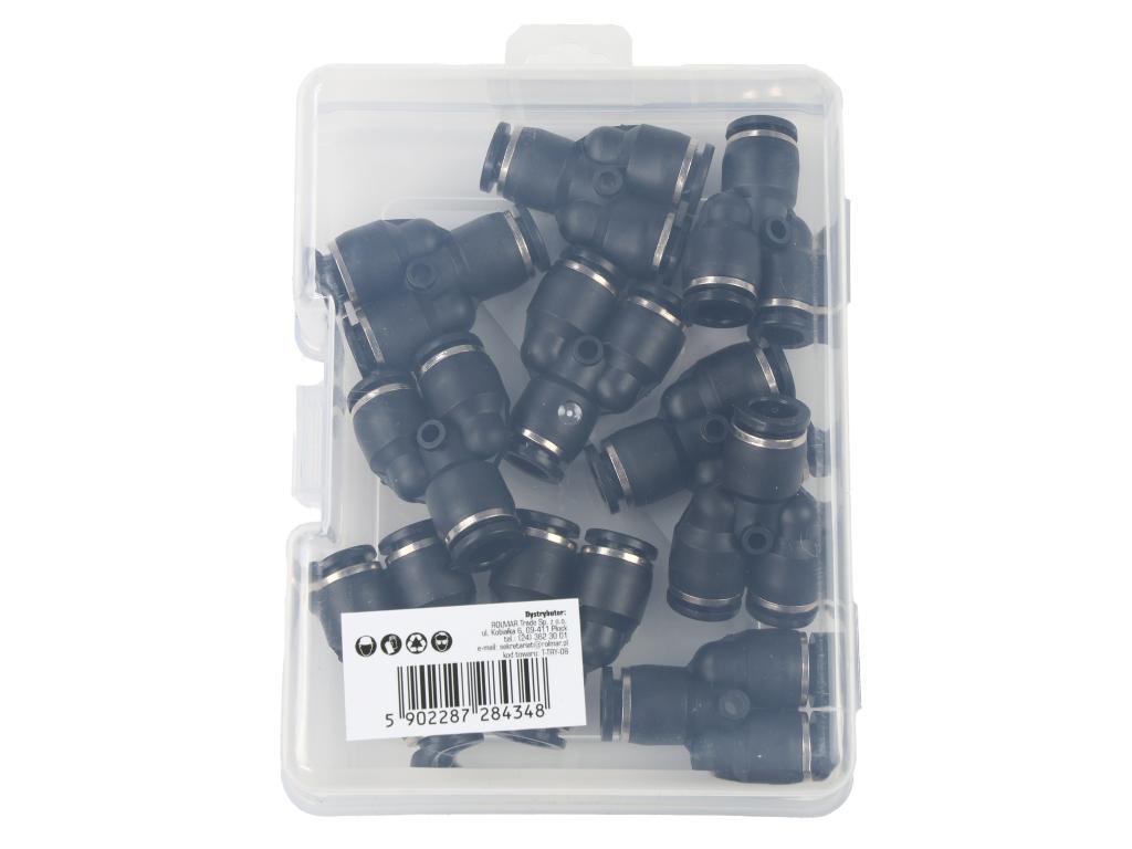 Trójnik wtykowy tekalan (typ Y) 8mm TEGER, (sprzedawane po 10)