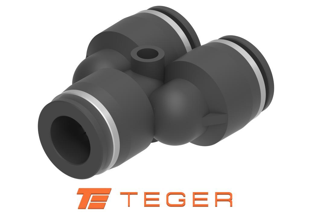 Trójnik wtykowy tekalan (typ Y) 10mm TEGER, (sprzedawane po 10)