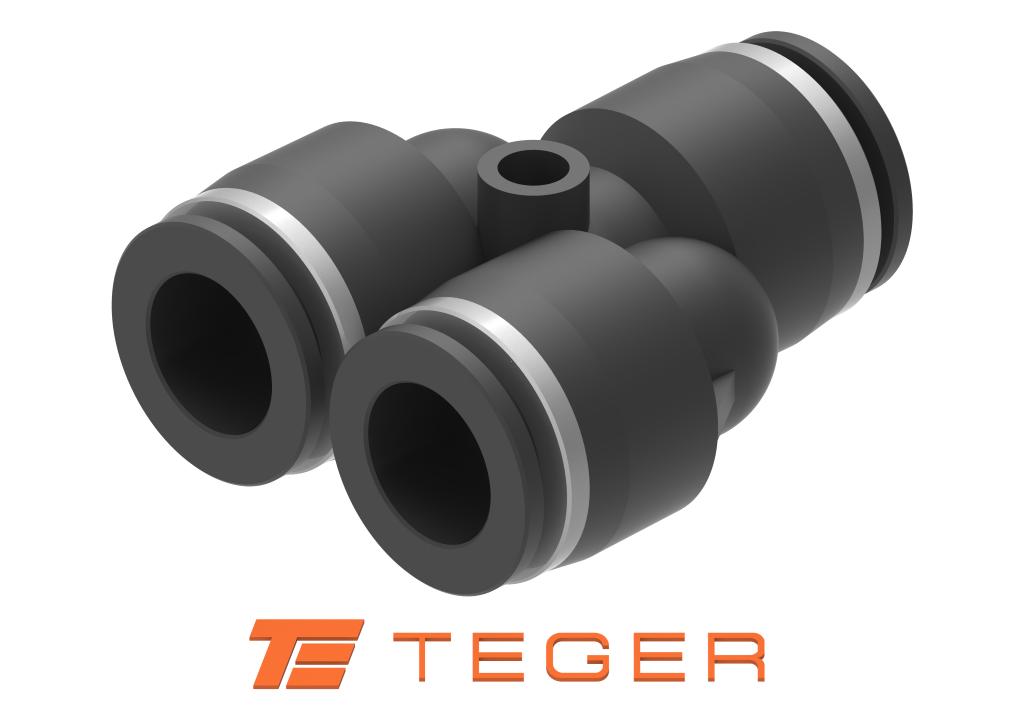 Trójnik wtykowy tekalan (typ Y) 12mm TEGER, (sprzedawane po 10)