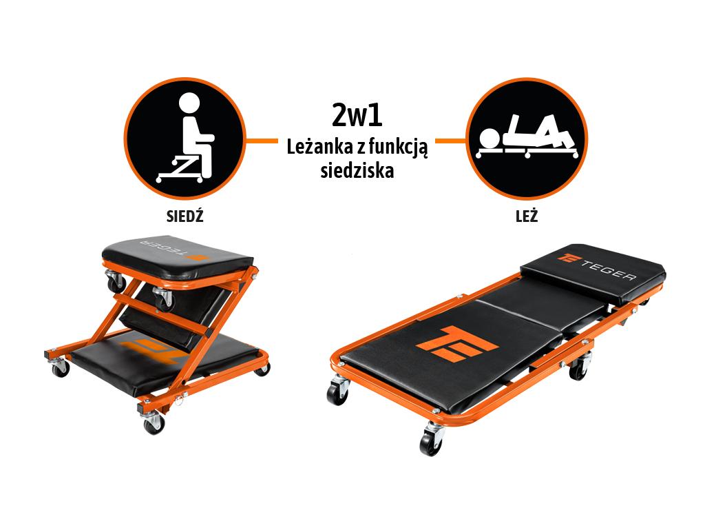 Leżanka warsztatowa - składana / TEGER