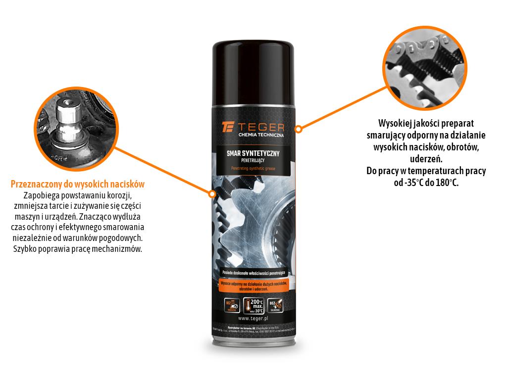 Smar syntetyczny penetrujący 500ml / TEGER