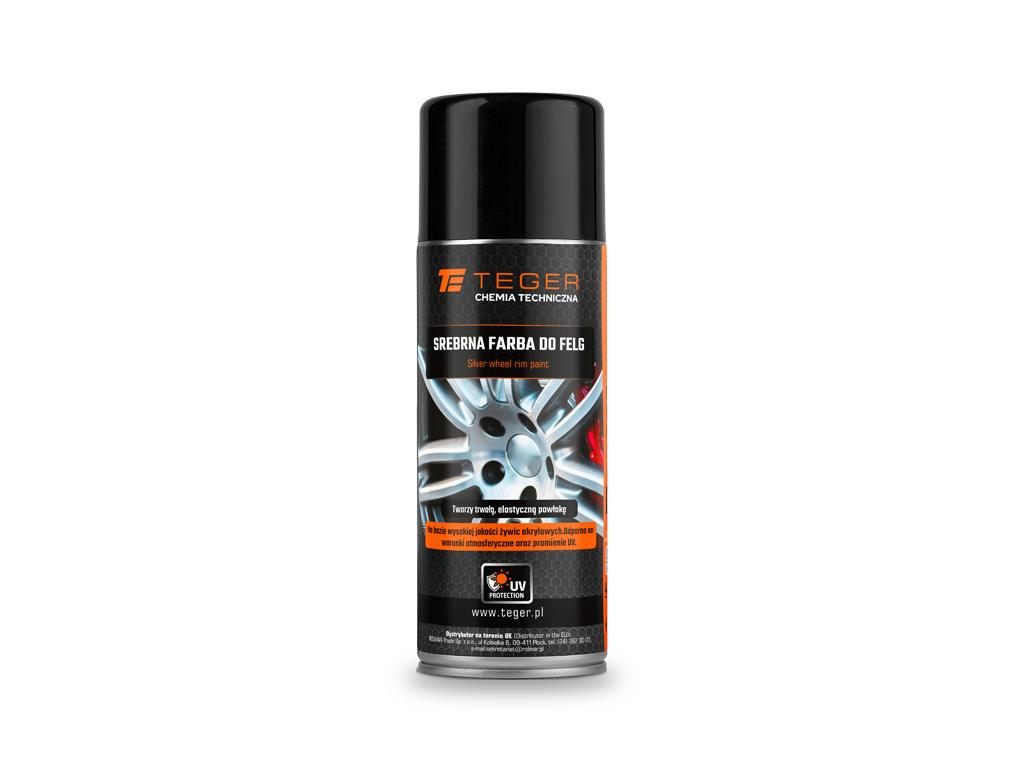 Srebrna farba do felg  400 ml / TEGER