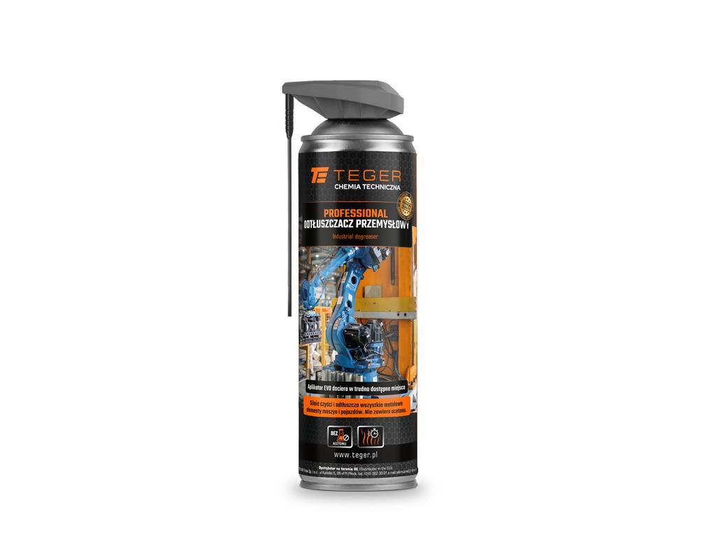 Odtłuszczacz przemysłowy PROFESSIONAL z aplikatorem EVO, 500ml, Teger