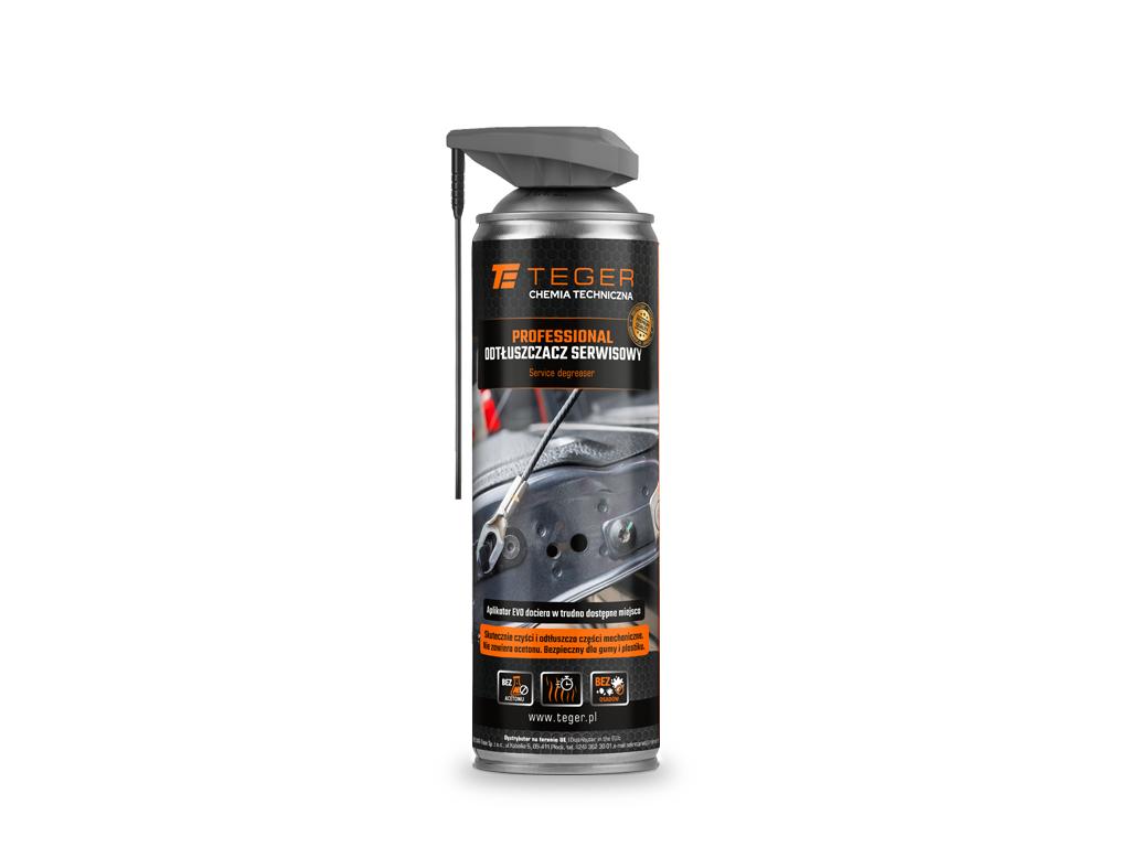 Odtłuszczacz serwisowy PROFESSIONAL z aplikatorem EVO, 500ml, Teger