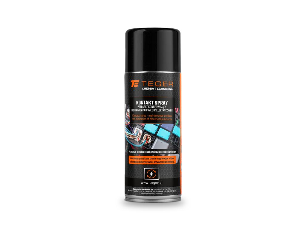 Kontakt spray - preparat konserwujący do likwidacji przebić elektrycznych, 400ml, Teger