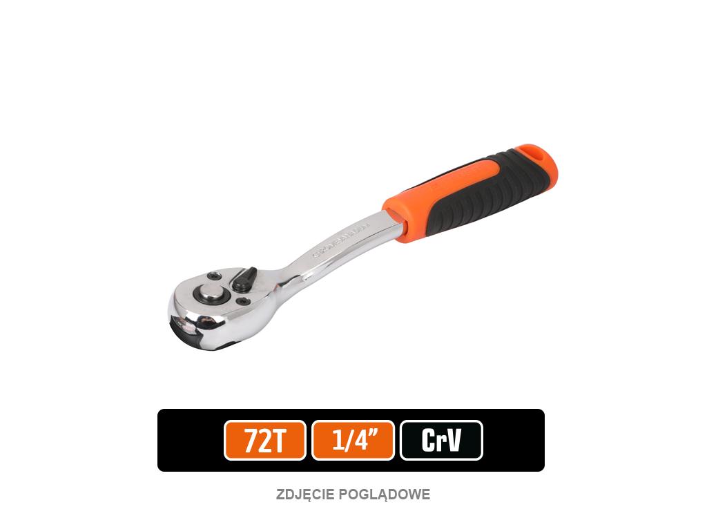 Grzechotka 1/4" 72T, CR-V, Teger