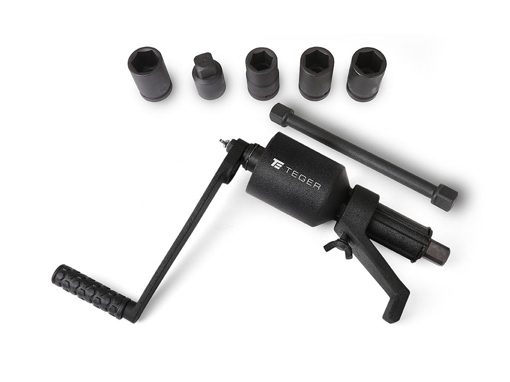 Klucz do kół z przekładnią planetarną Heavy Duty 1" (27/30/32/33mm) (8 el.), Teger