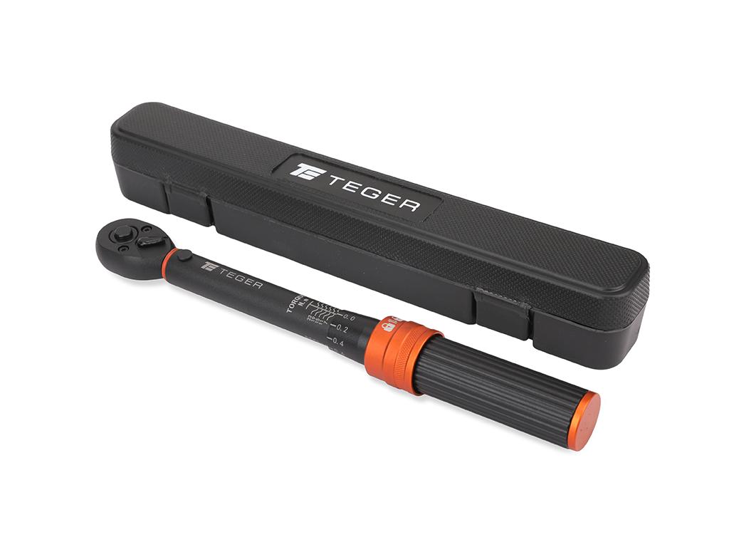 Klucz dynamometryczny, 1/4" 5-25Nm 72T / 240mm, Teger