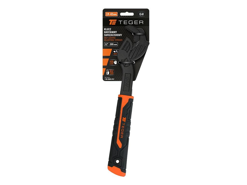 Klucz nastawny, samozaciskowy 12" 300 mm, Teger