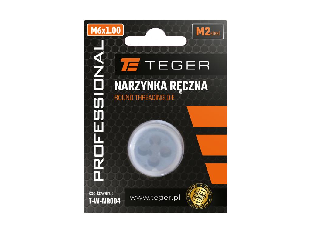 Narzynka ręczna PROFESSIONAL, M6x1,00, stal M2, Teger