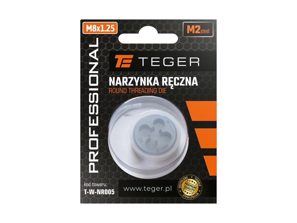 Narzynka ręczna PROFESSIONAL, M8x1,25, stal M2, Teger