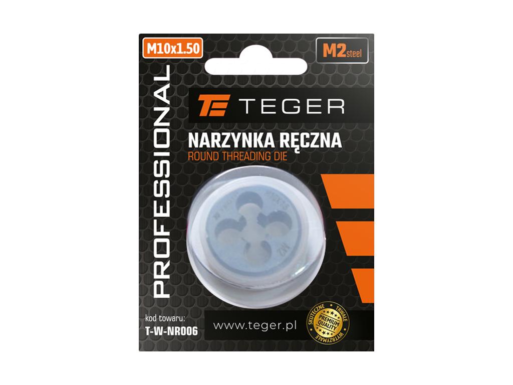 Narzynka ręczna PROFESSIONAL, M10x1,50, stal M2, Teger