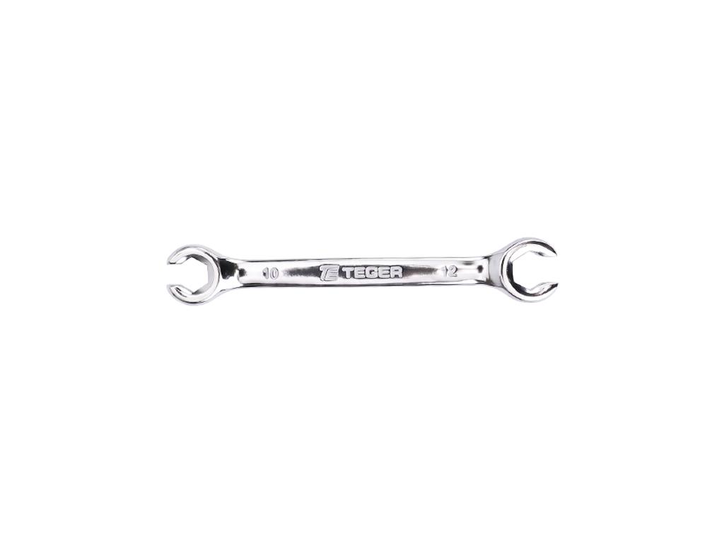 Klucz oczkowy otwarty, 10x12mm, Teger
