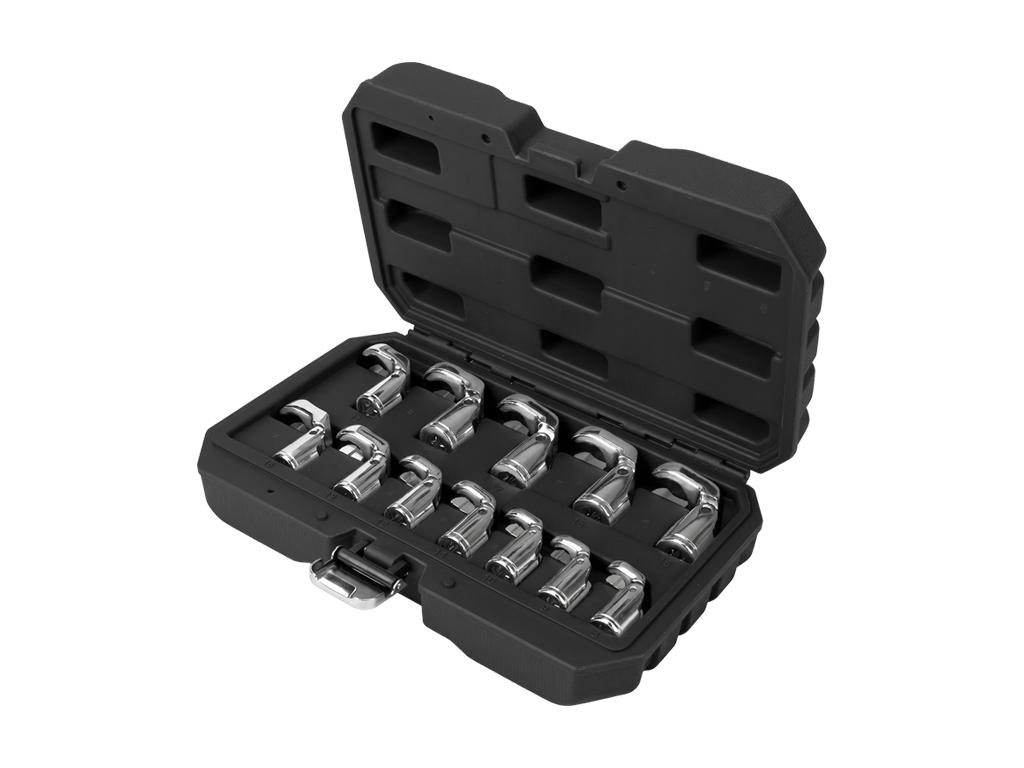 Zestaw kluczy przegubowych otwartych - Flex Crows foot, 8-19 mm 3/8", 12 szt., Teger