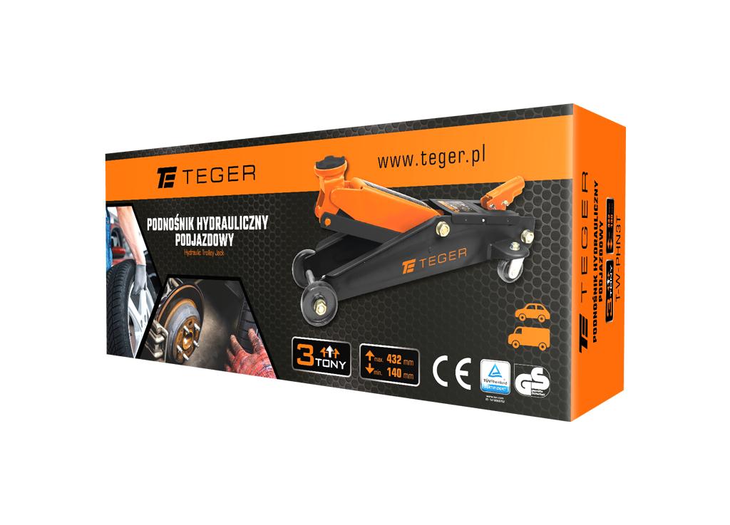 Podnośnik hydrauliczny - podjazdowy, 3T, Teger
