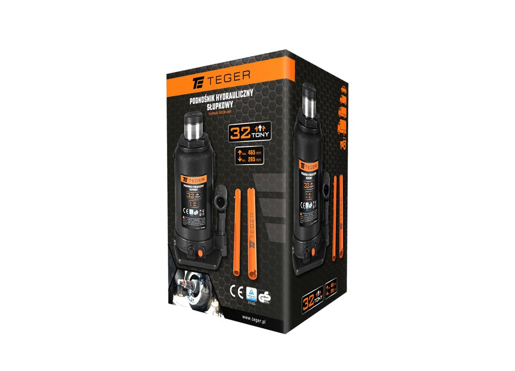 Podnośnik hydrauliczny - słupkowy, 32T, Teger