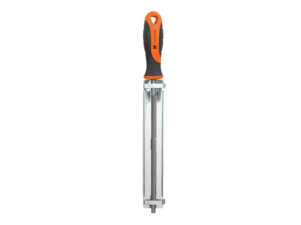 Pilnik okrągły do ostrzenia łańcucha z prowadnikiem, 4.8/200mm - 0,325", Teger