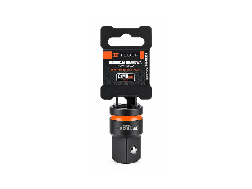 Redukcja udarowa, F 1/2"-M 3/4", Cr-Mo, Teger
