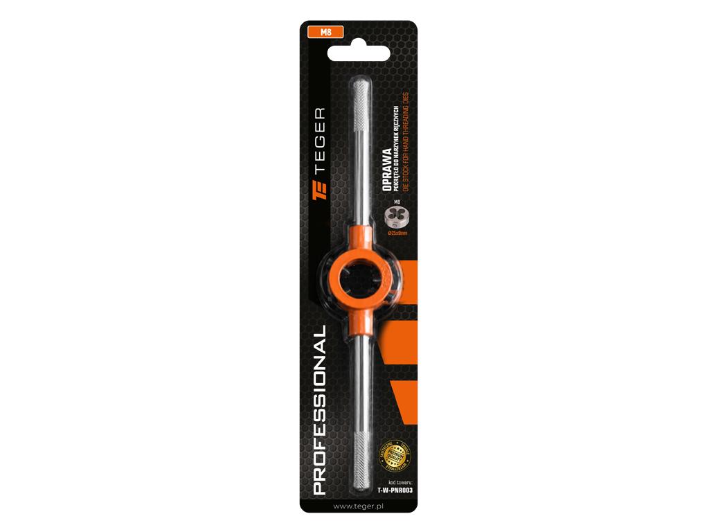 Oprawa, pokrętło do narzynek ręcznych PROFESSIONAL, M8, (25x9), Teger