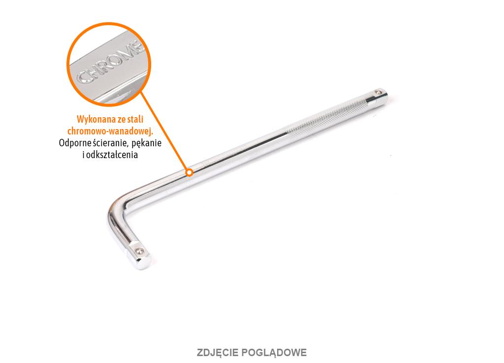 Pokrętło do nasadek TYP L 3/4" 450 mm / TEGER