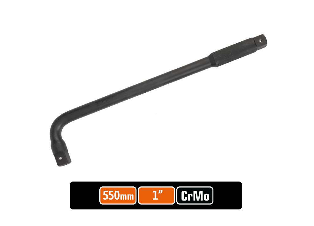 Pokrętło do nasadek TYP L 1" 550 mm - kute / stal Cr-Mo  / TEGER