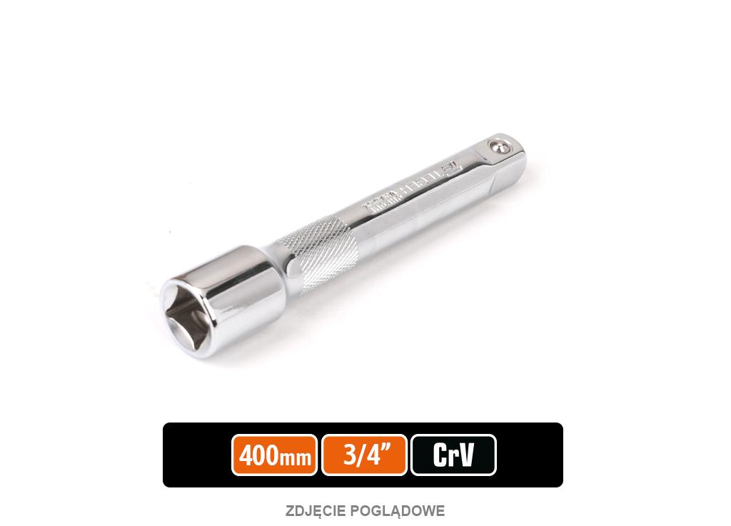 Przedłużka do nasadek 3/4" 400 mm, CR-V, Teger