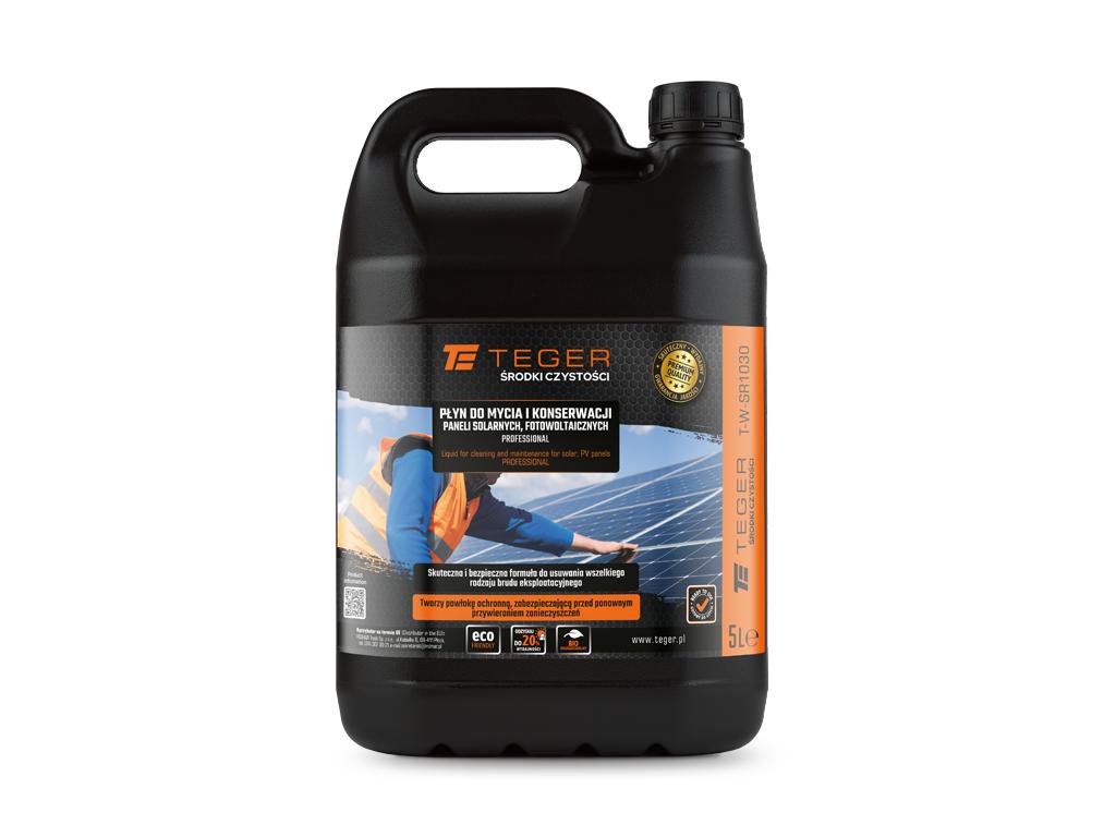 Płyn do mycia i konserwacji paneli solarnych i fotowoltaicznych PROFESSIONAL 5l / TEGER