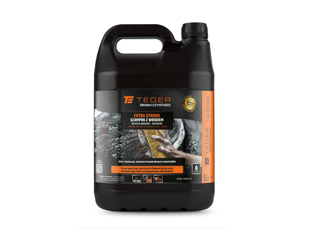 Szampon z woskiem do mycia karoserii - neutralny - EXTRA STRONG, 5l - koncentrat, TEGER