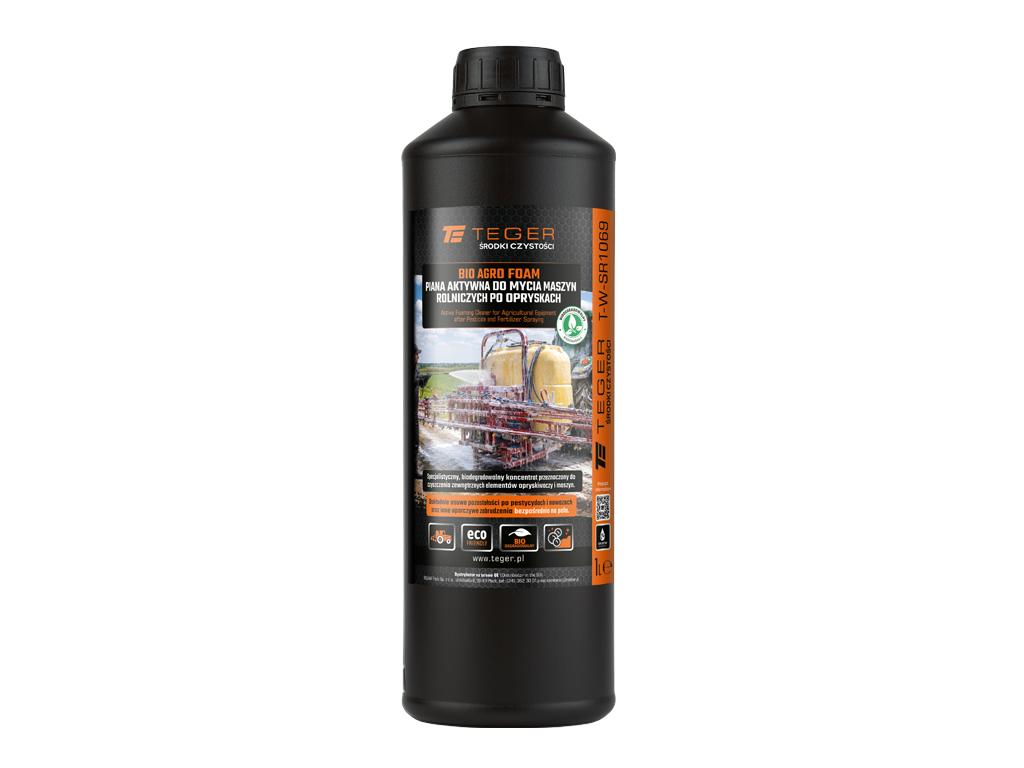 Piana aktywna do mycia maszyn rolniczych po opryskach - BIO AGRO FOAM, koncentrat 1l, Teger