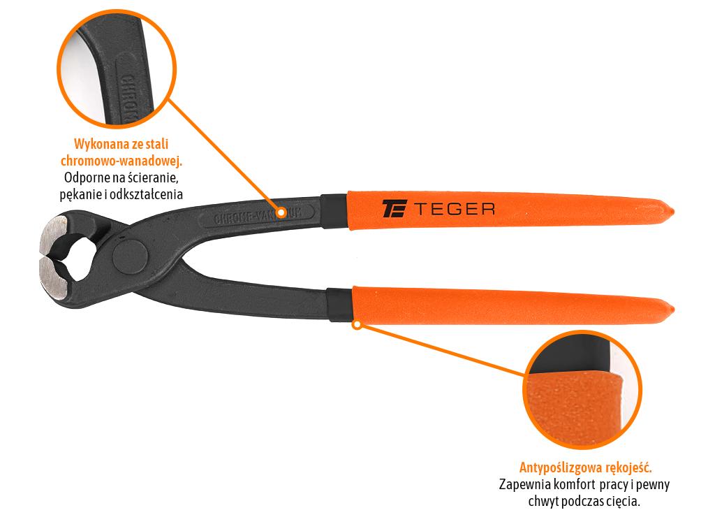 Szczypce tynkarskie 250 mm/ TEGER