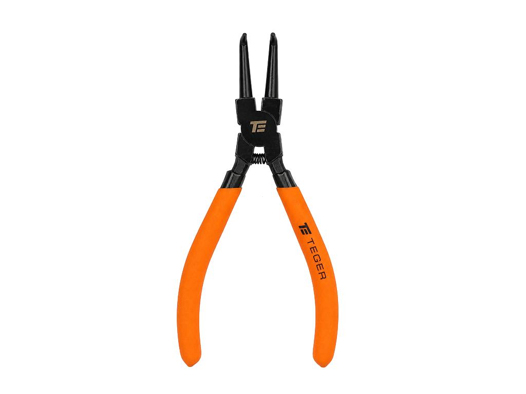 Szczypce do pierścieni osadniczych, wewnętrzne odgięte 160 mm, Teger
